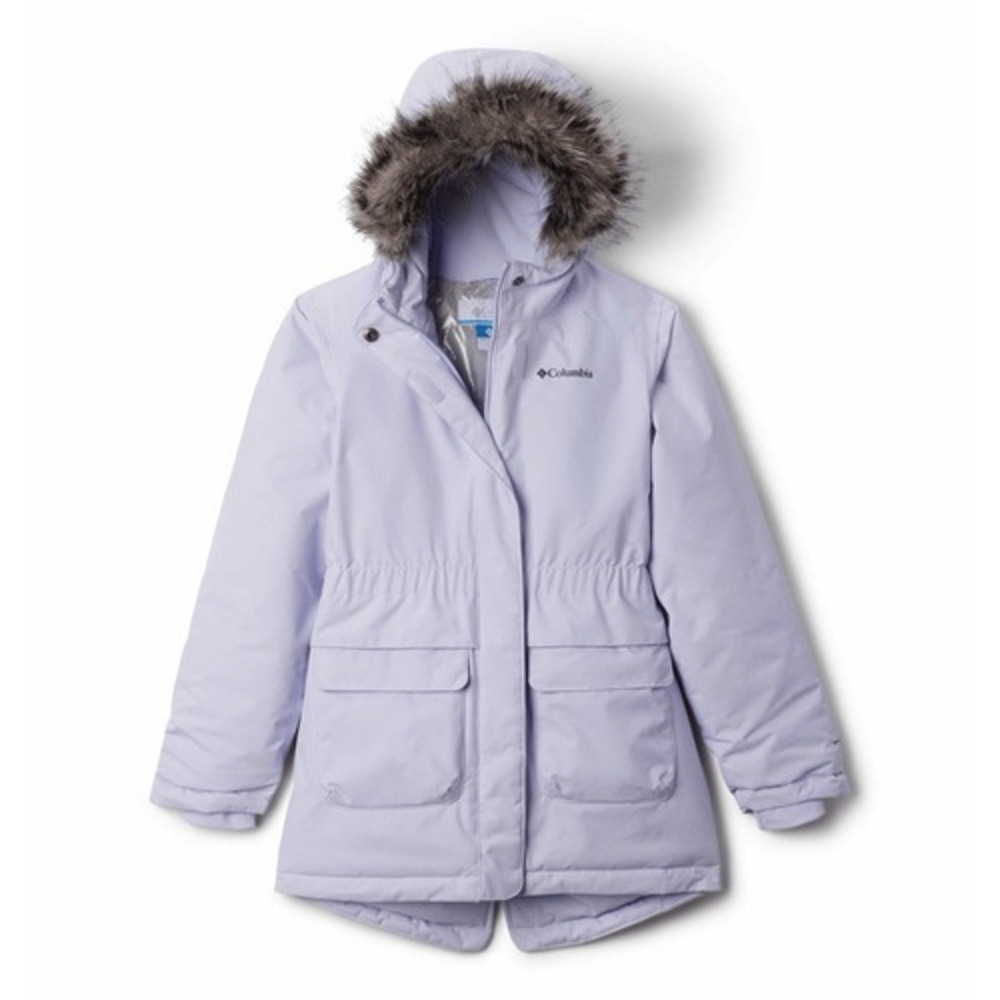 Columbia Girls' Nordic Strider II Jacket Snowdrift Light Purple Large NWT